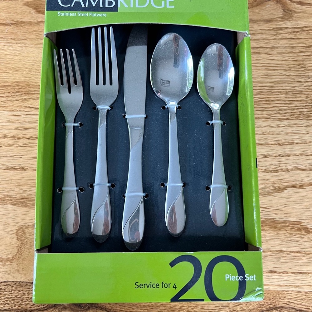 New Cambridge Flatware Set with Serving Set 20+ Pieces